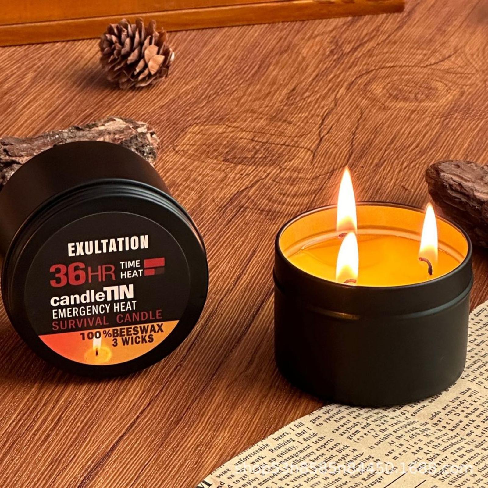 Fire Starting Kit - Uzun Yanan Mumlar Kavanozlu Kamp Mum