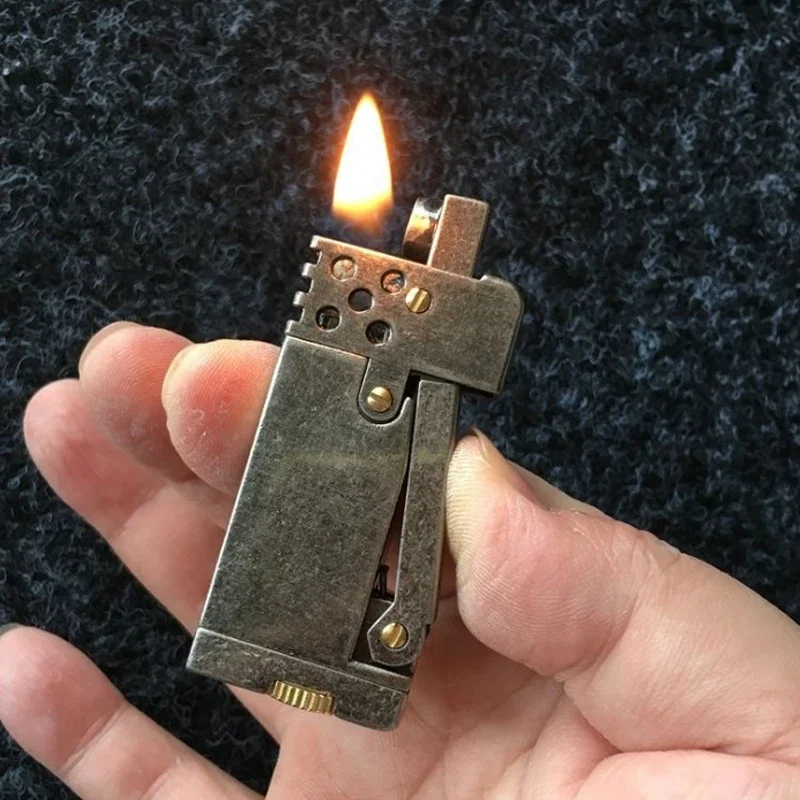 Fire Starting Kit - Retro Benzinli ve Çakmaktaşı Yan Basınçlı